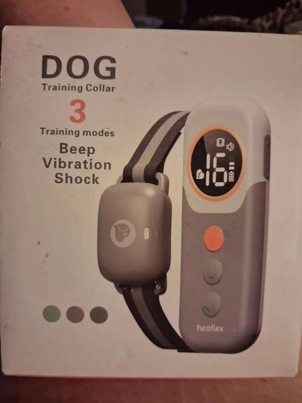 Dog Training Collar-Green Collar W/Digital Display.